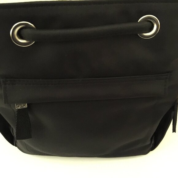 ESPRIT VINTAGE Authentic Nylon Backpack NEW with TAGS - Black - Picture 5 of 16